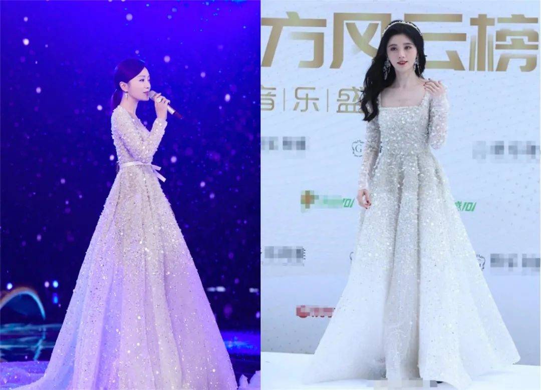 女星红毯撞衫的"尴尬"时刻,有人靠时尚身材取胜,有