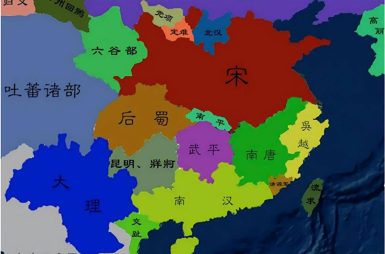 北宋地图初年图片