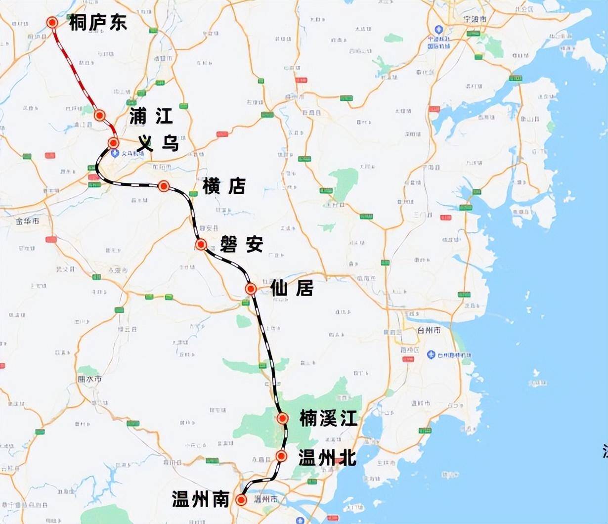 杭温高铁永嘉段线路图图片