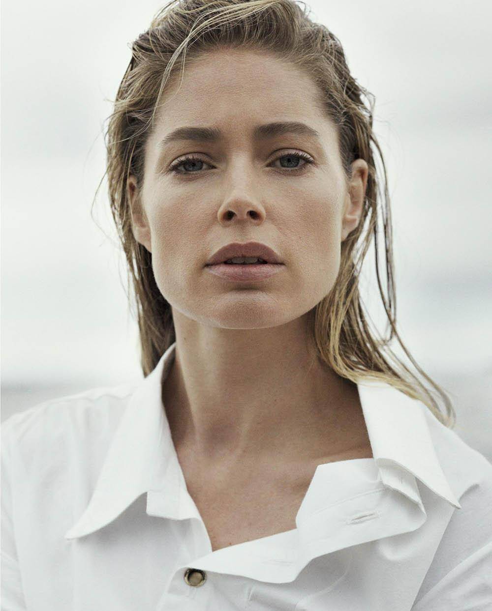 荷兰超模杜晨·科洛斯(doutzenkroes)拍摄时尚杂志大片