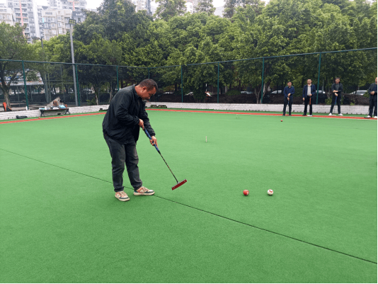 快乐门球赛 军休展风采_长寿区_中心_活动