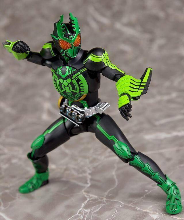 假面骑士ooo虫联组真骨雕可动手办实物详解这是最强联组的表现力_形态