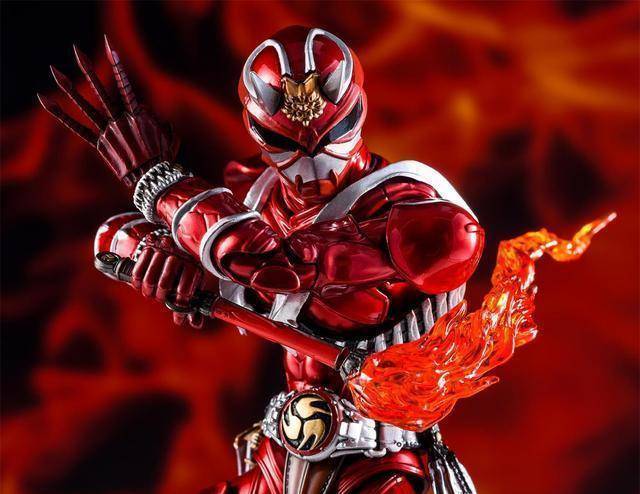 假面骑士shf响鬼红真骨雕官图赏析香到想氪金的超帅气响叔_配件_宣传