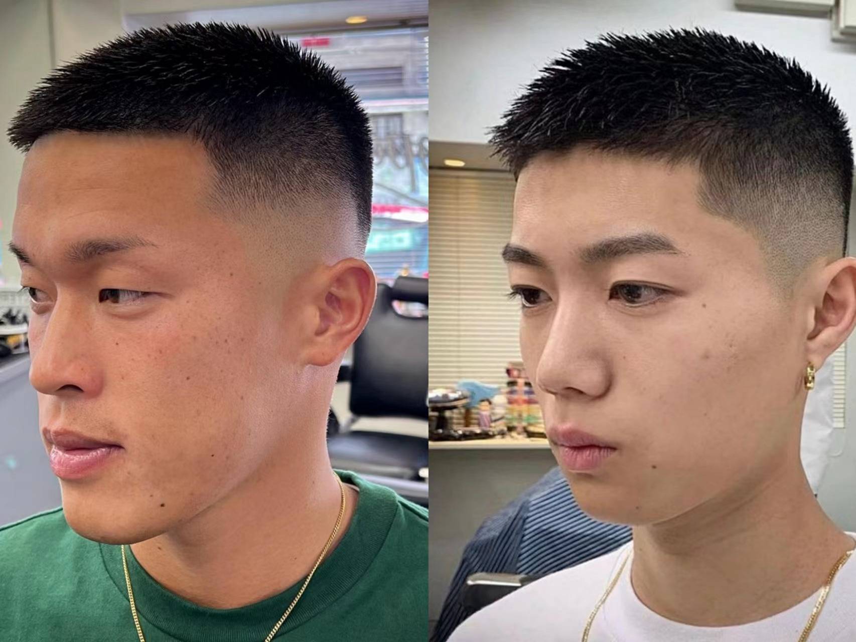 区别在于轮廓线条与精细度的不同_头发_尺寸_发型