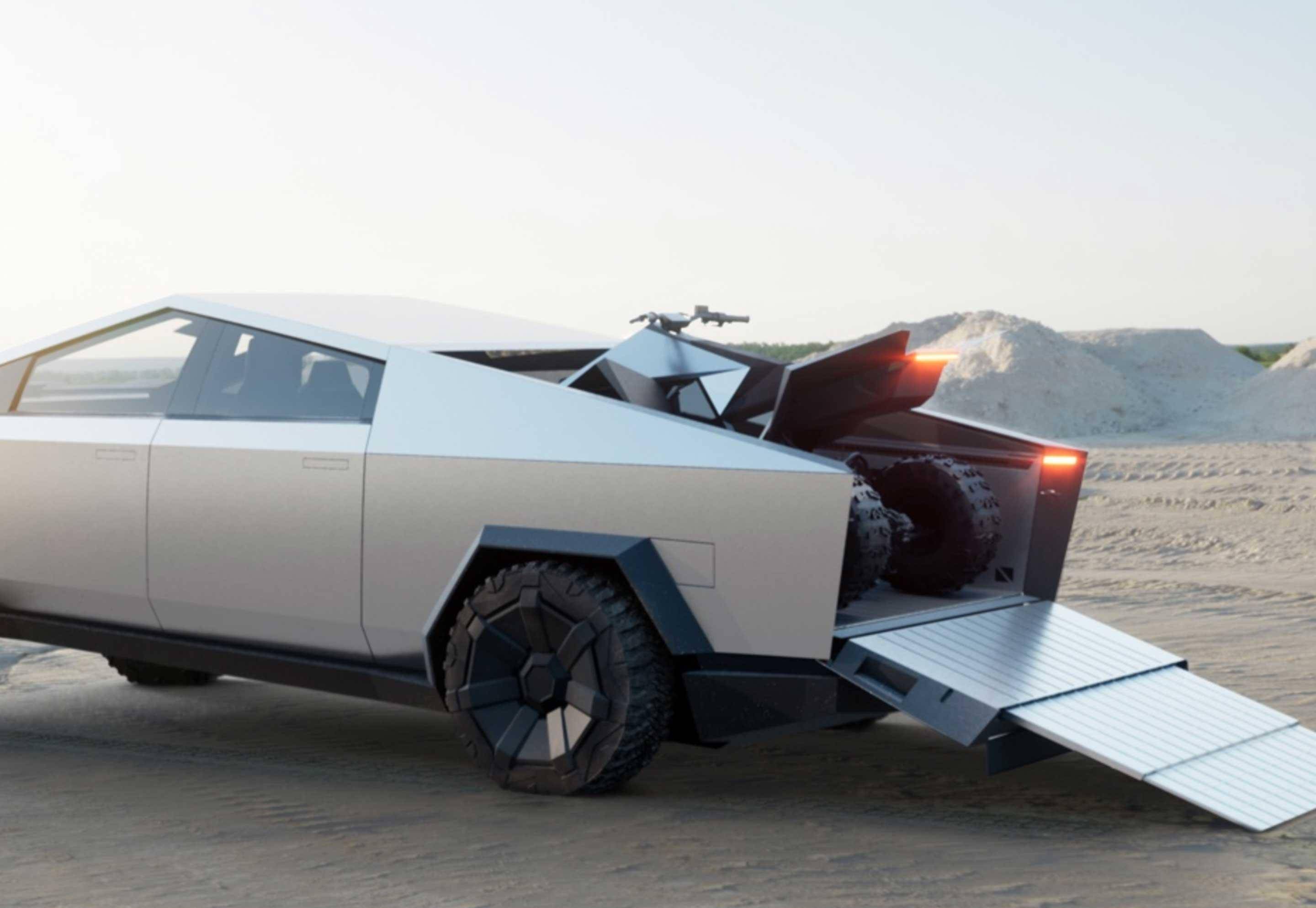 特斯拉cybertruck皮卡内饰曝光!没有采用半幅方向盘_搜狐汽车_搜狐网