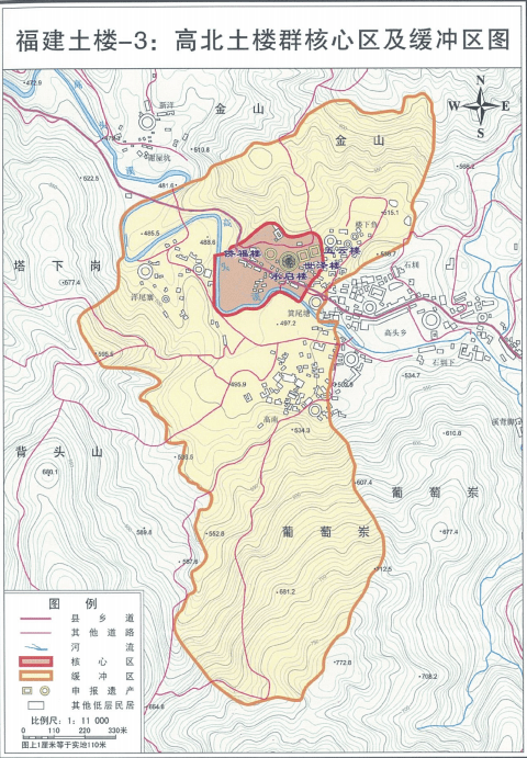 高北土楼群地图图片