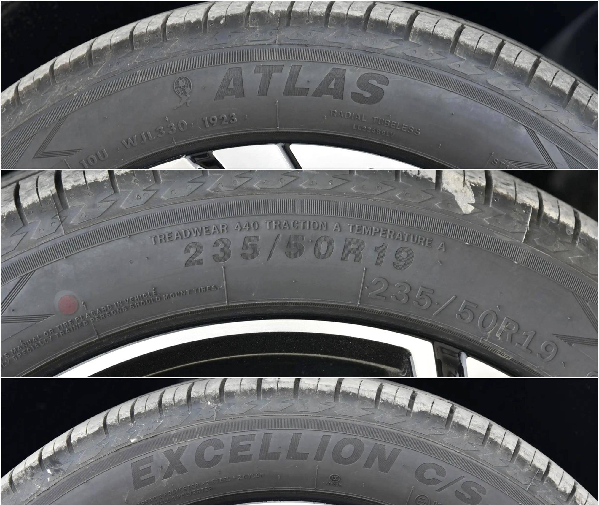 其他车型配备atlas 235/50r19 99v excellion c/s运动型轮胎