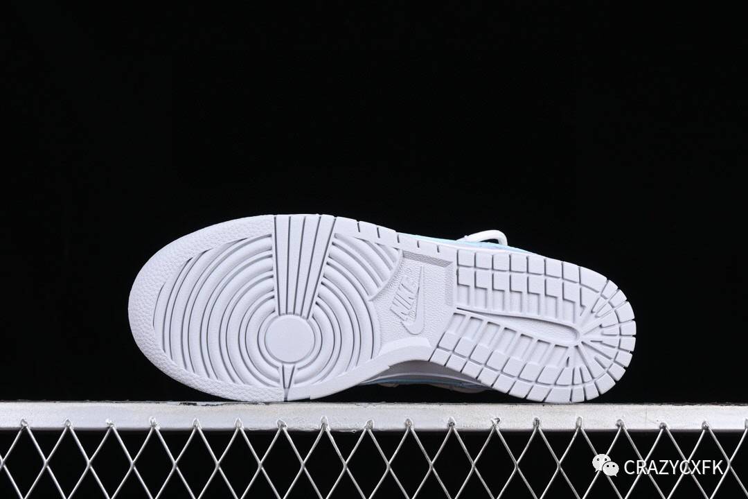 耐克绑带解构 nike dunk low mineral tea 淡青粉冰沙薄荷绿板鞋_粉色