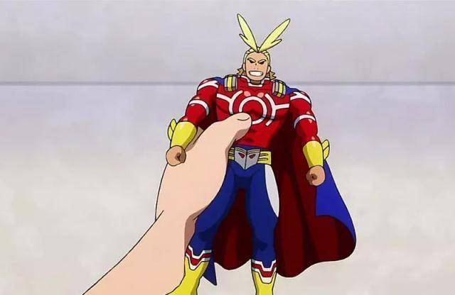 在一次的意外下,男主偶然遇到了偶像欧尔麦特,也向他坦承了自己的想法