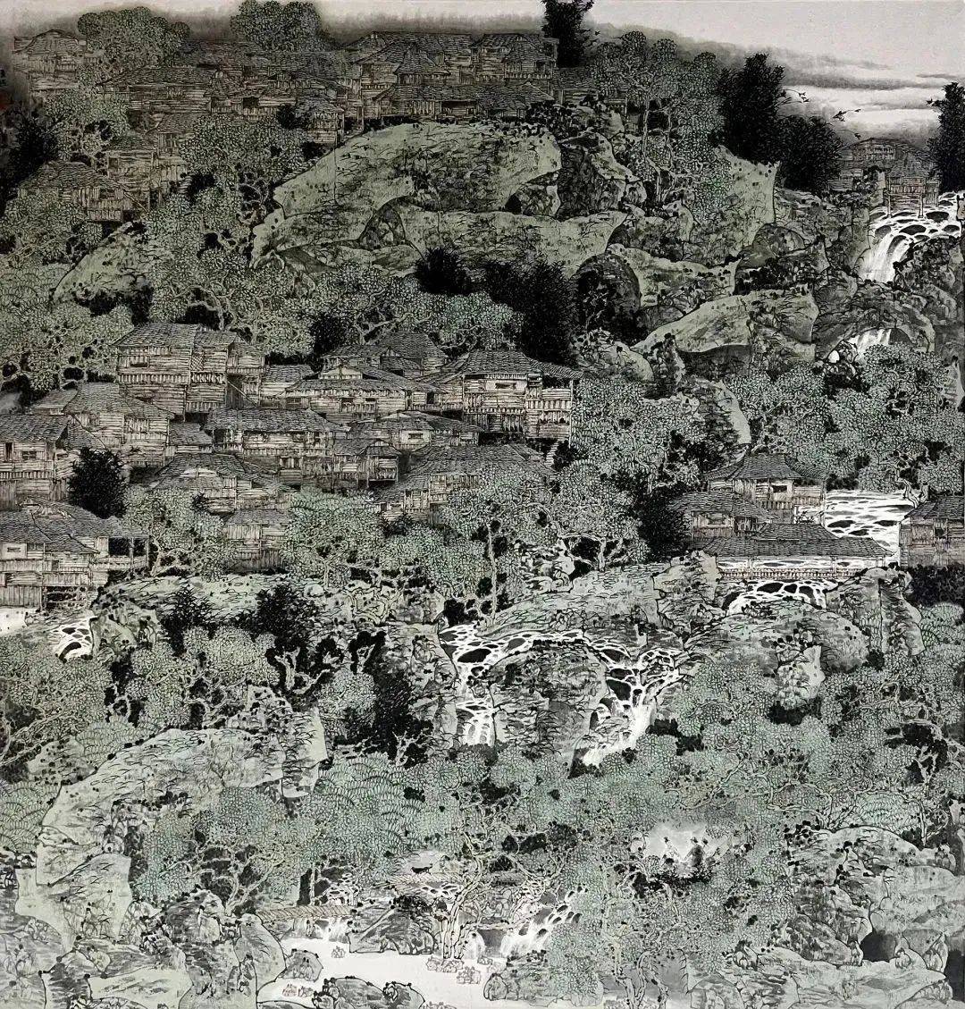 让我们来缅怀满维起先生——走进他给我们绘画的青绿山水世界_cm_作品