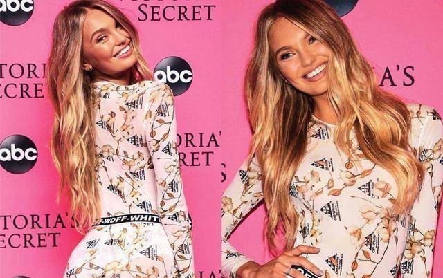 维密天使"肉米"颜值超高,红毯高定礼服美丽动人,笑容甜美!