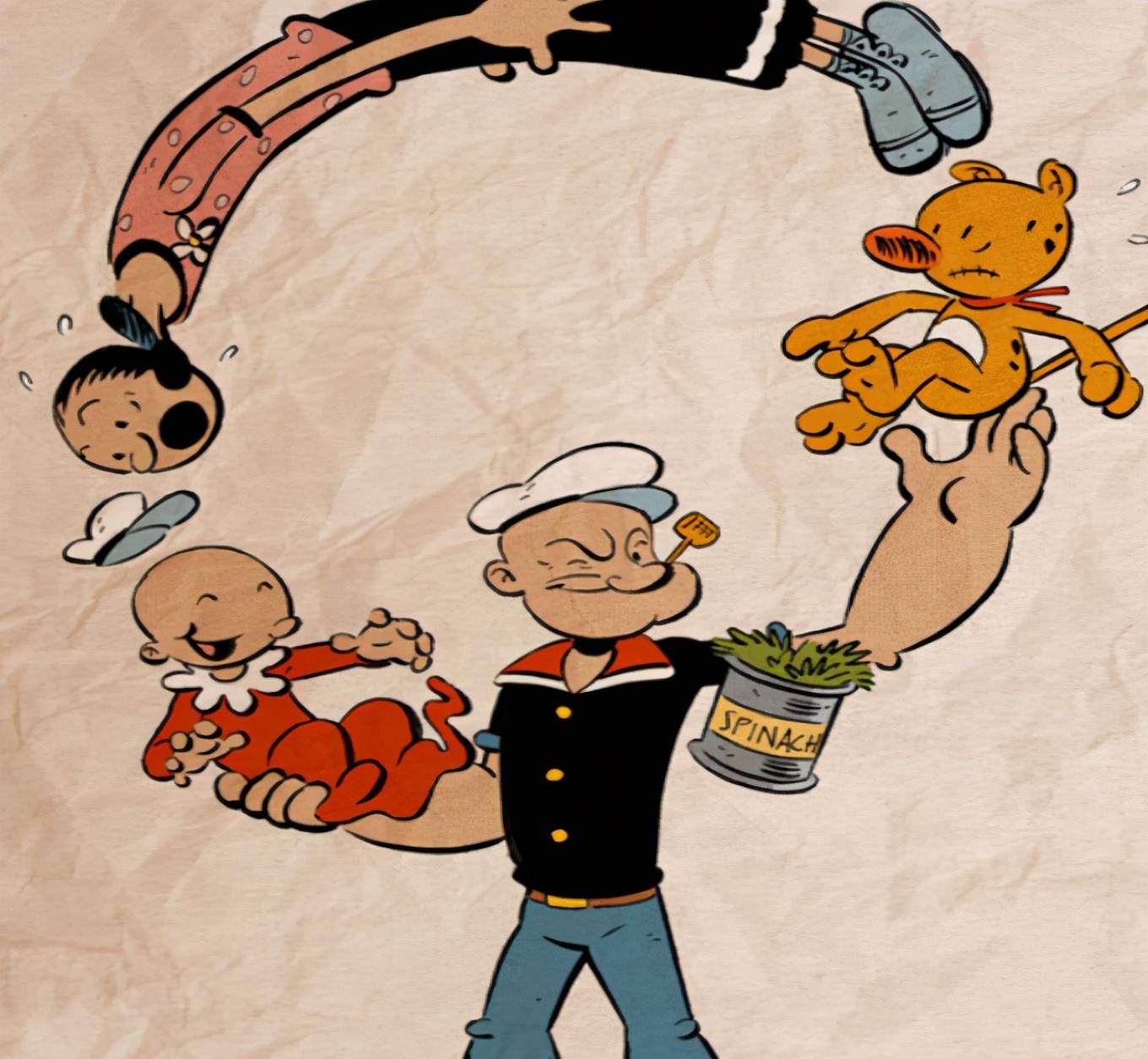 "大力水手"的人物原型:身材瘦小却很喜欢打架,晚年活到91岁