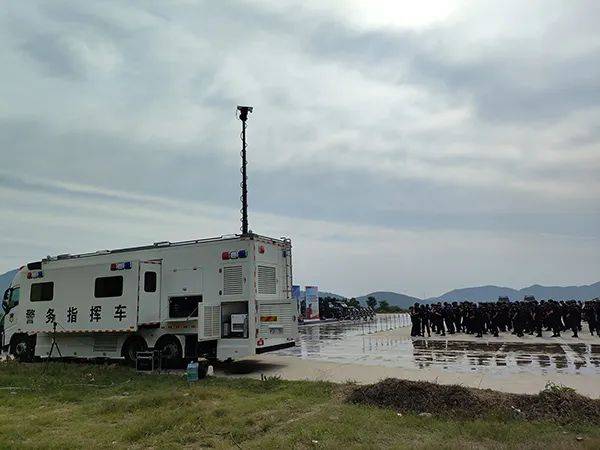 森源鸿马通信指挥车圆满完成2023年河南公安巡特警南部协作区跨区域