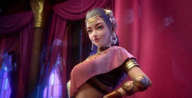四海鲸骑:三大美女壁纸,鲛女持枪很帅,七杀很像埃及艳后_形象_高冷