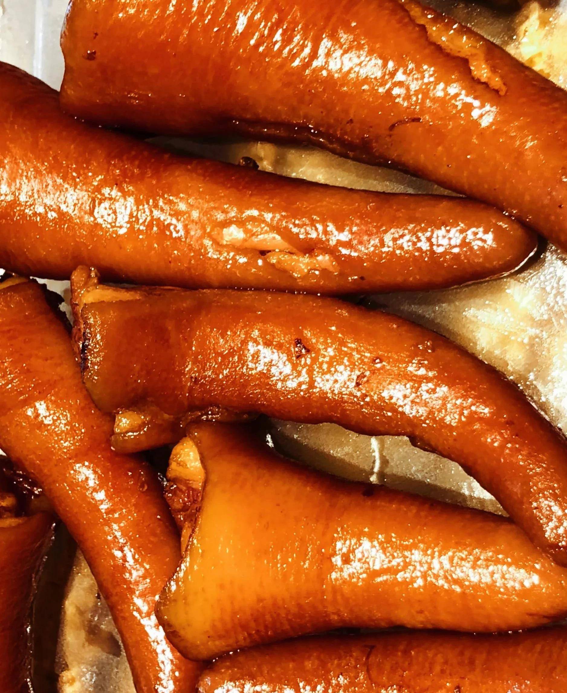 卤猪尾巴详细做法(附:烤猪尾巴做法)_小火_白糖_烧烤