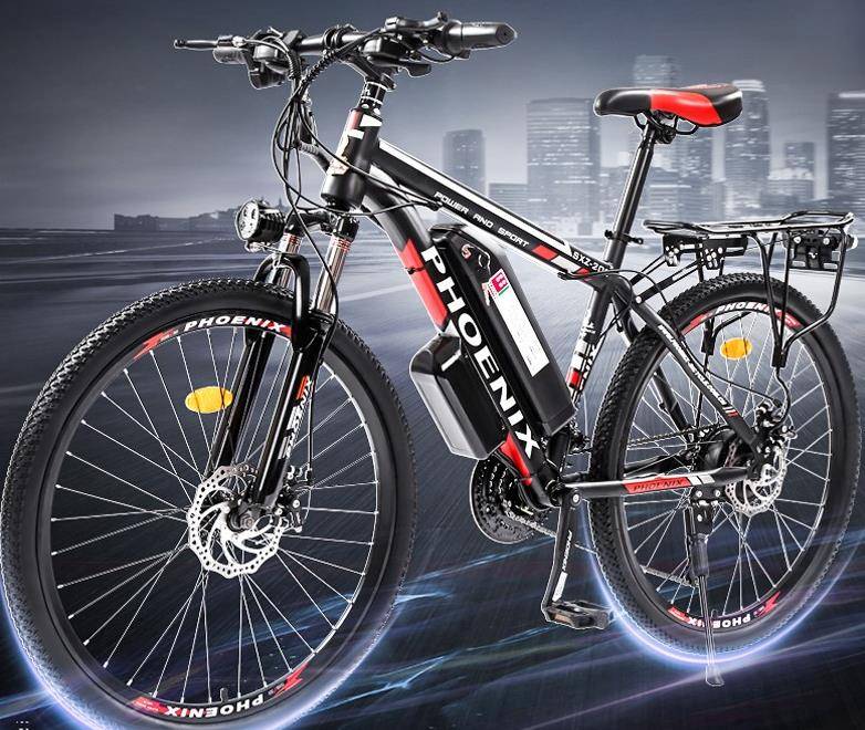 锂电版凤凰牌自行车，前后双碟刹，纯电续航30公里，27速变档_搜狐汽车_搜狐网