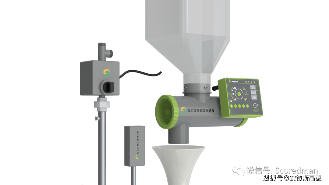 母猪智能饲喂器由智能控制器,下料主体,水料传感器,下水下料装置组成.