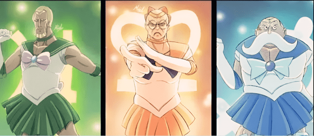 海贼王1097话:五老星秒变美少女战士,身披闪耀的宝石战斗服_的力量