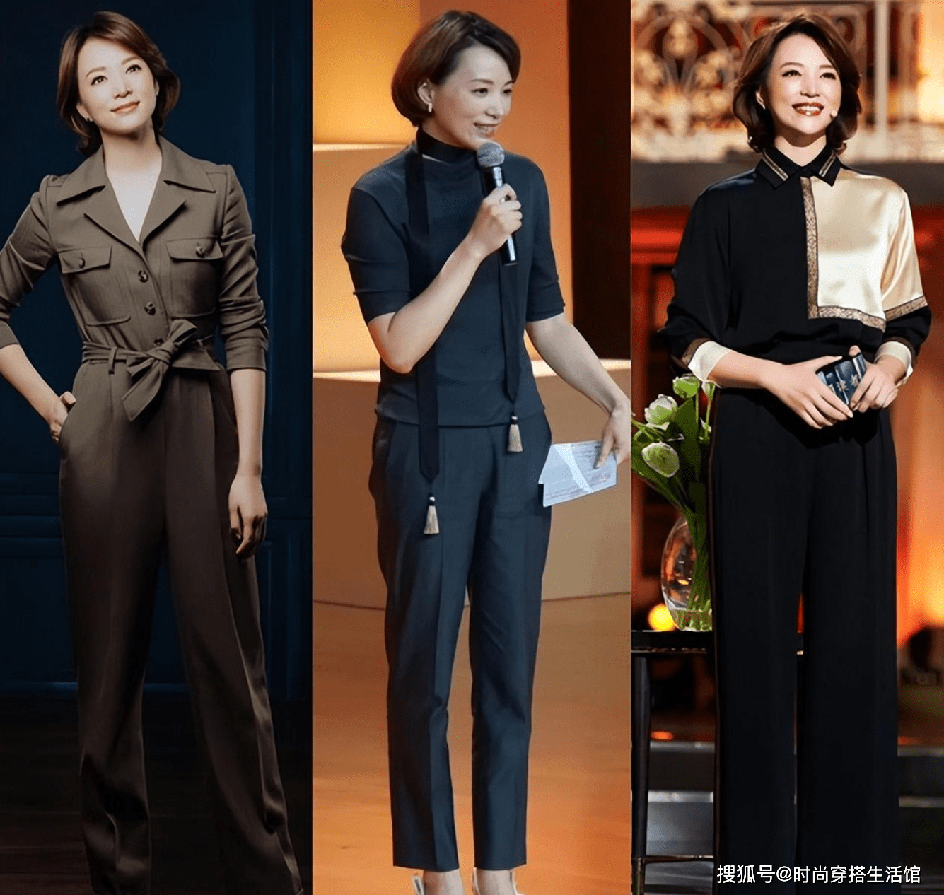 不会把上衣塞裤腰里,看49岁董卿就知道了_中年_女性_衬衫