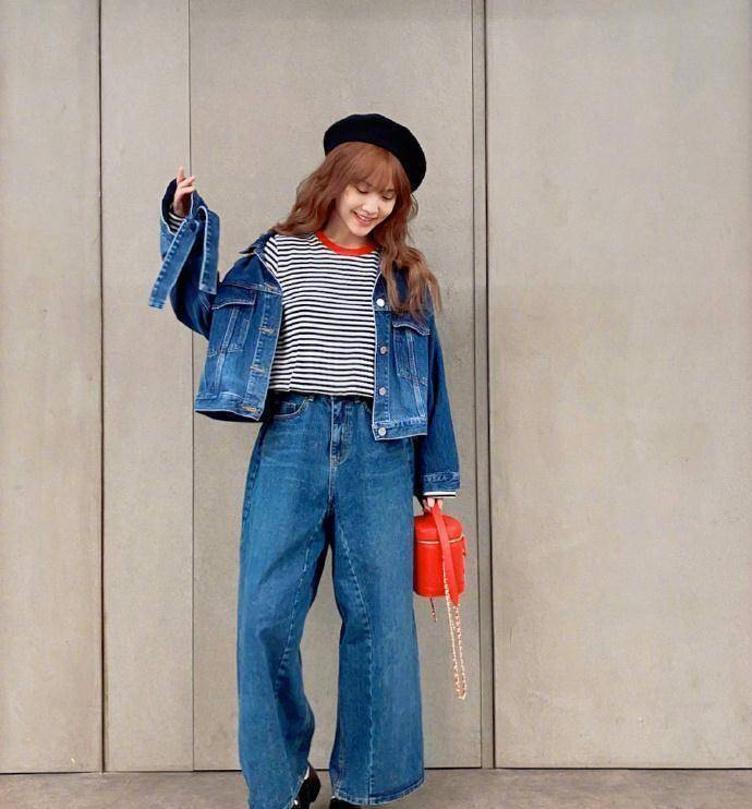 可爱教主实至名归,36岁冻龄女神,杨丞琳的穿搭,充满少女感_牛仔裤