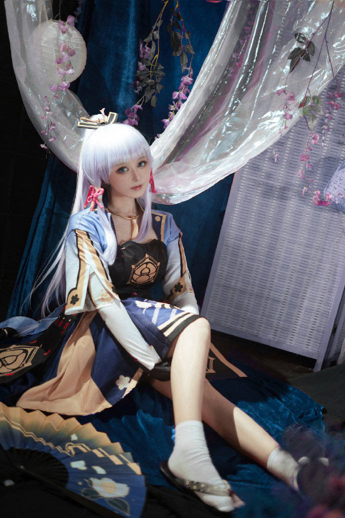 cos:原神神里绫华cosplay正片9p-空蝉utsusemi_伊喵_白嫖_部落