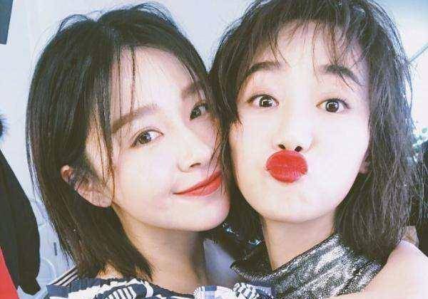 佟丽娅赵丽颖众女星卖萌瞬间,看到戚薇再也控制不住自己的表情了_照片