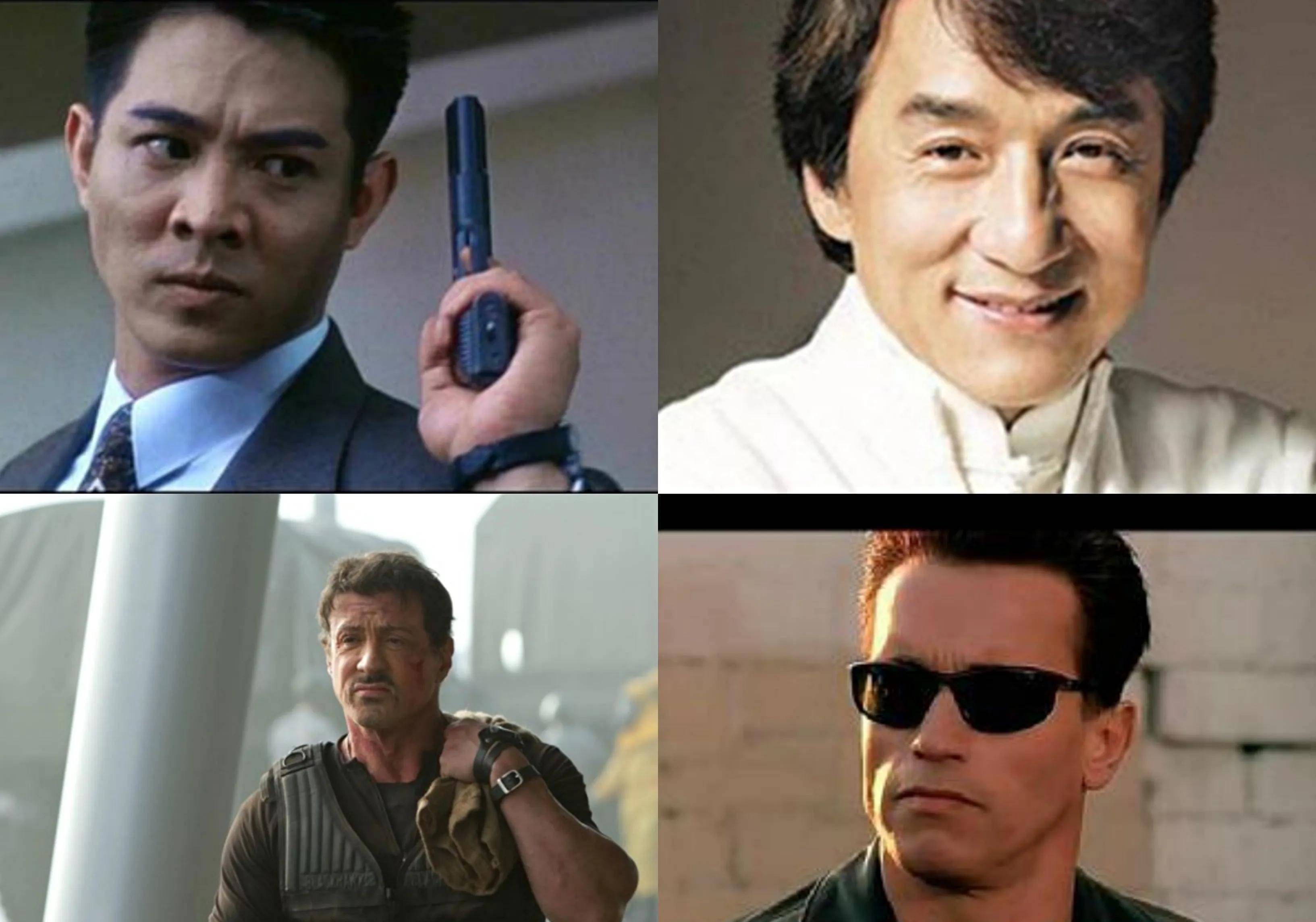 东方的李连杰,成龙,西方的史泰龙,斯瓦辛格,谁更胜一筹!