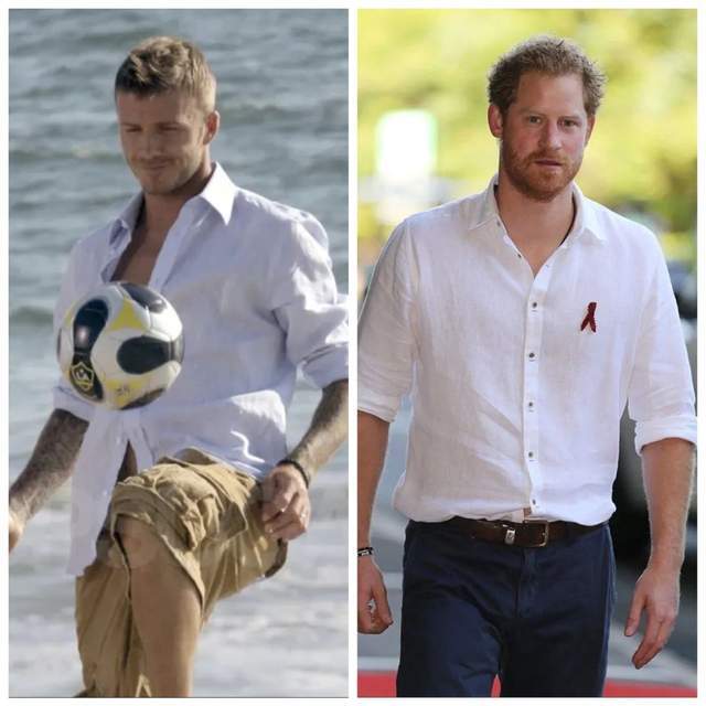 贝克汉姆,马云现在都爱"松弛感"…_白色_米色_男装