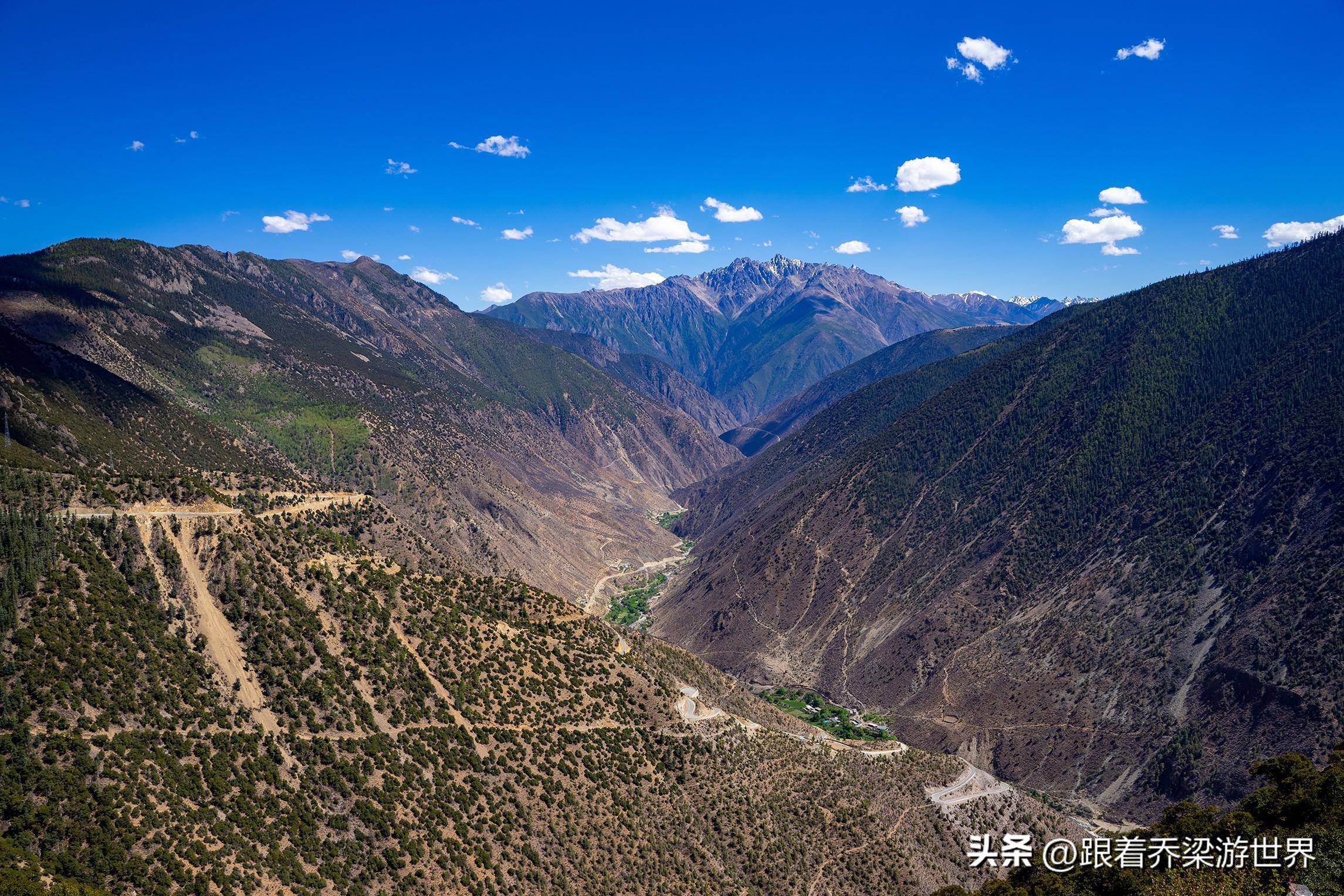 川藏线(二)穿越金沙江,攀爬拉屋山,梵觉巴山,粤东大山_雪山_风景_西藏