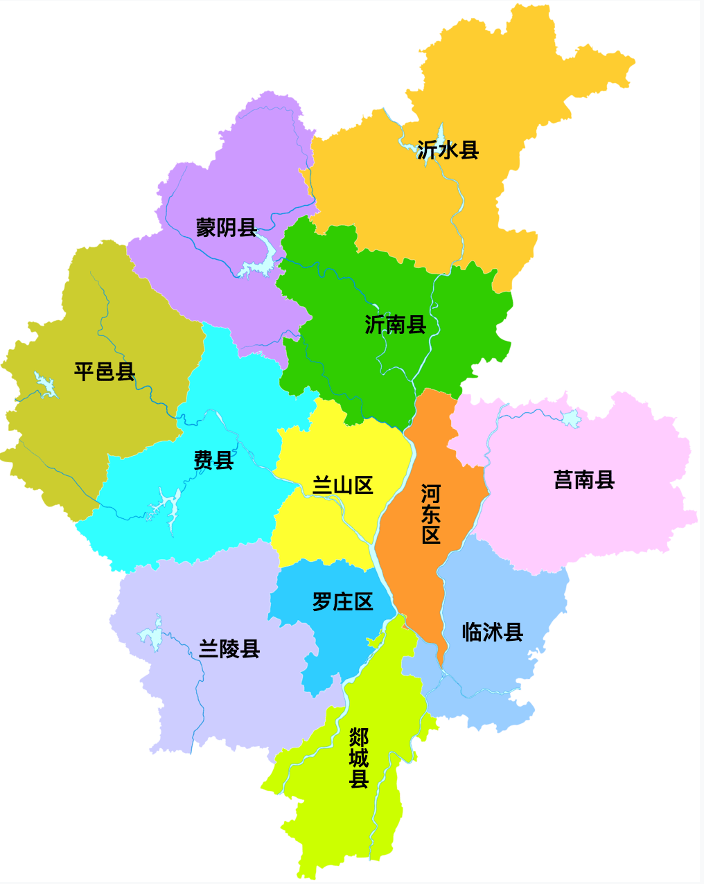 沂源县地图 乡镇图片