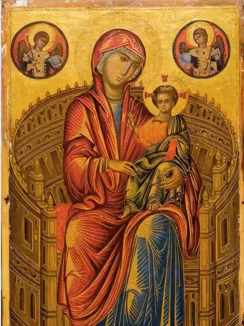 罗马式壁画保存下来的不多,并且由于受到拜占庭文明的影响,罗马式圣像