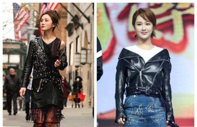 24岁杨紫多次撞衫34岁阿sa,相差十岁优势全无差远了_连衣裙_黑色_显得