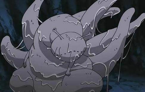 七尾重明造型为甲虫,擅长使用磷粉,能够飞行,人柱力为芙.