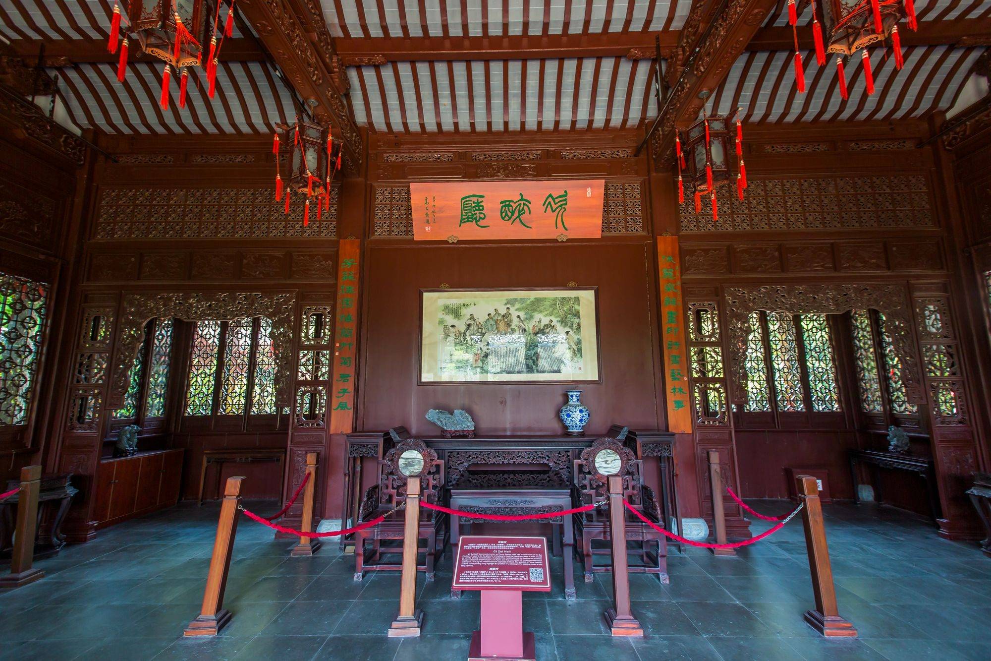 上海南翔古镇有一座檀园,环境优美,是隐藏在闹市中的小众园林_建筑