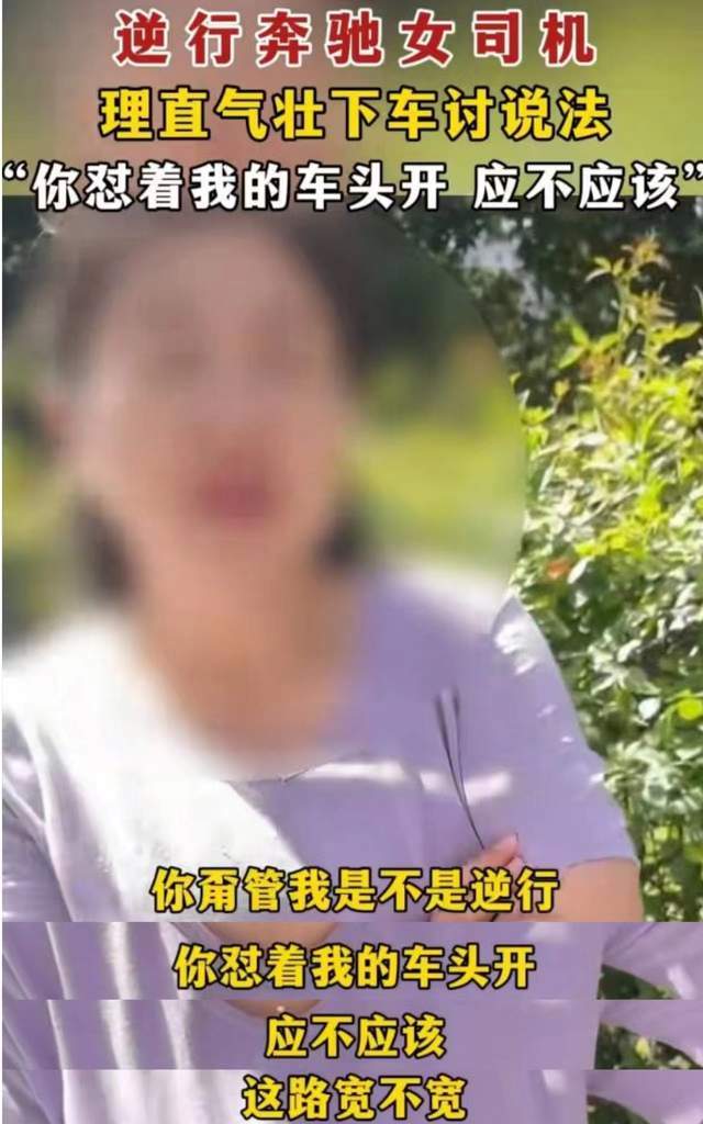 西安奔驰女司机逆行后续,女司机被处理,当事人却被骂爱较真_女子_车主