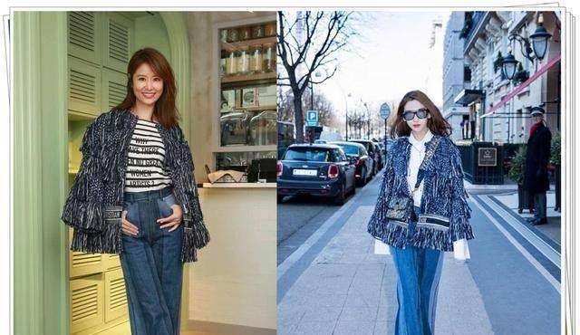 林心如撞衫杨颖,满屏尽尴尬,杨颖美炸天,她却像披了个拖布头!