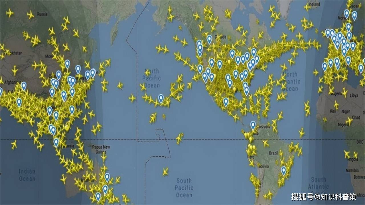 世界飞机航线图片