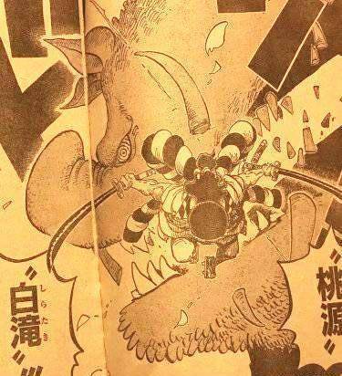 海贼王961话情报,御田一招秒杀山神巨猪,大蛇将军仆从身份登场_野猪
