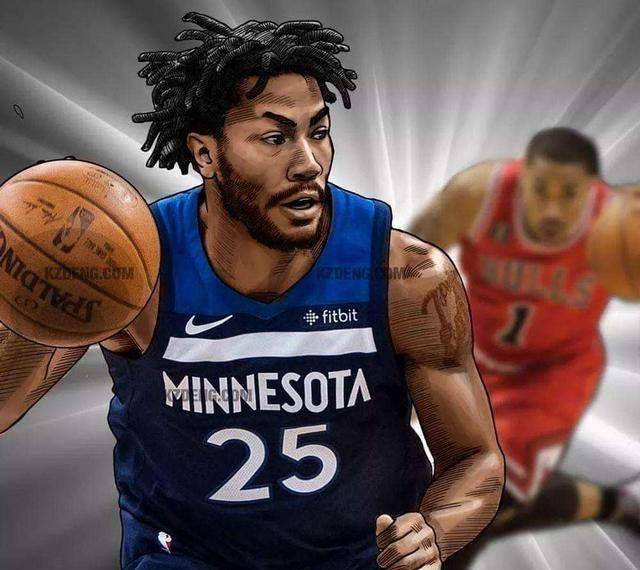 早些时候森林狼官推po出了一张罗斯接受专访时的照片并配文:2019〉