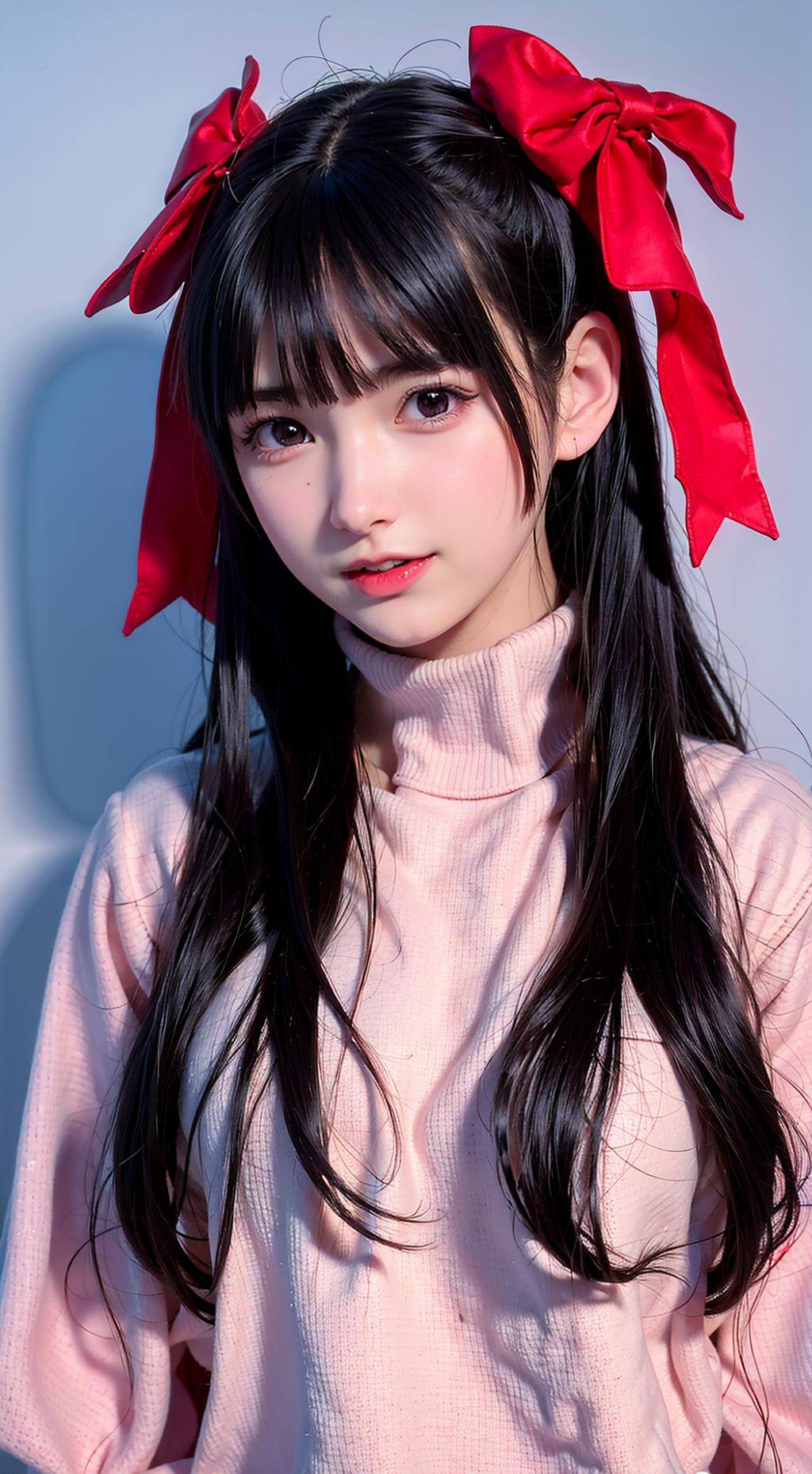 清纯毛衣女孩_内心_背景_眼睛