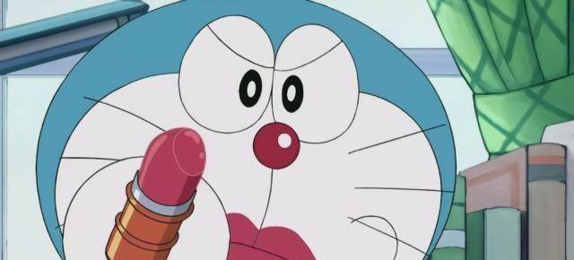 如果让你用十包辣条换取哆啦a梦的道具,下面四个道具你选哪一个_口红