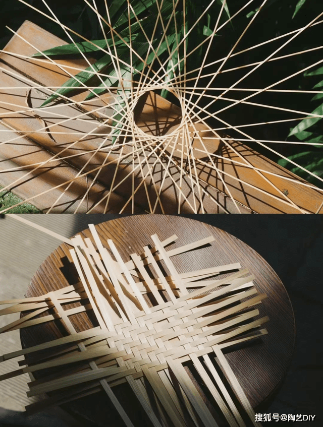 diy上古非遗丨竹编vs藤编,谁与盛夏的适配度更高?_家具_绿色_经纬