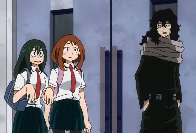 这也是本次动画前半部分着重描写的四位小英雄,包括绿谷,御茶子,梅雨