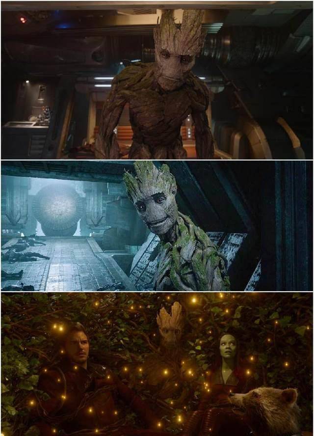 《复仇者联盟3》曝树人完整造型,沉迷游戏,范迪塞尔继续配音_格鲁特