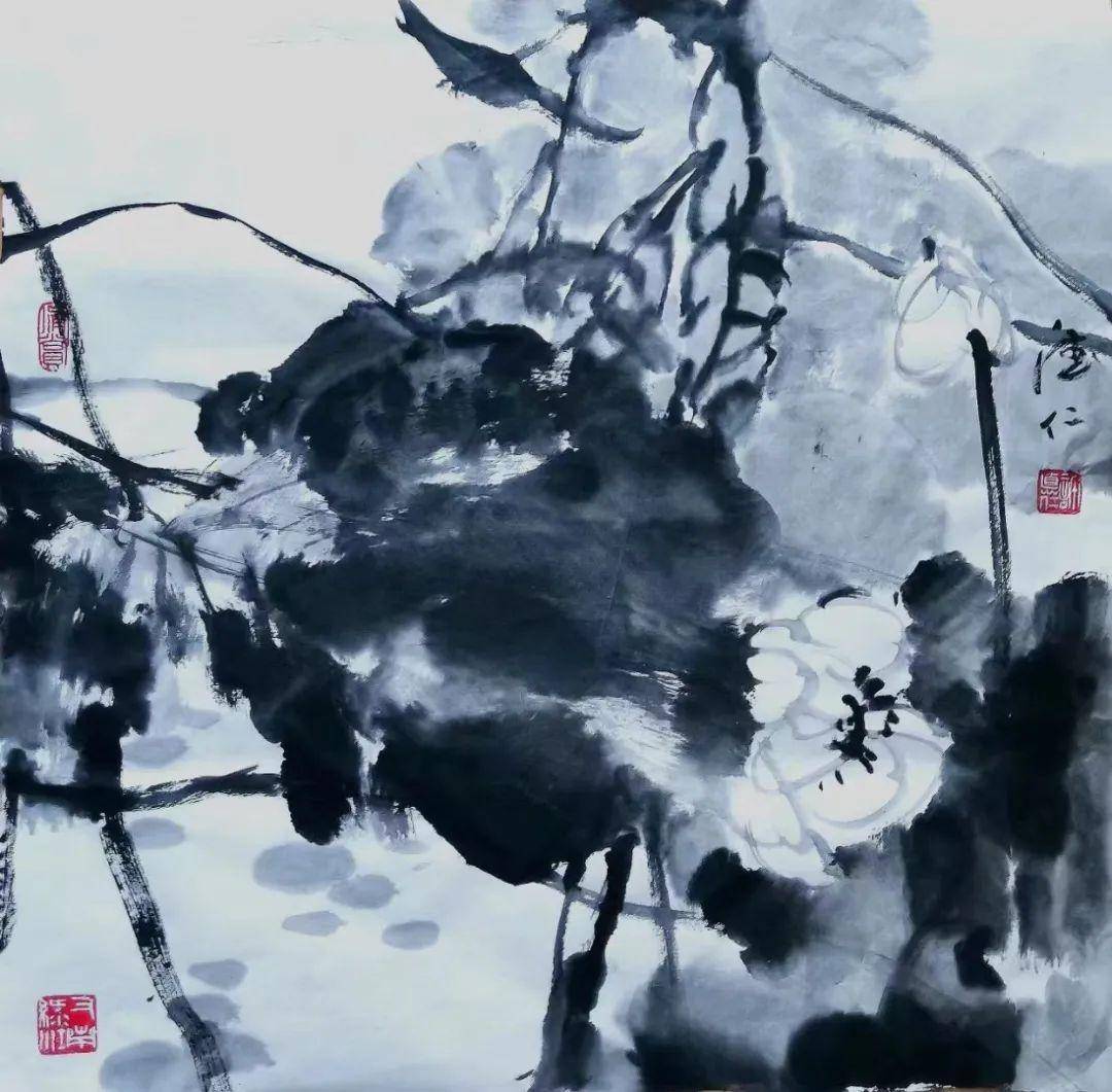 《书画南北方》心里的风景——许德仁中国画作品线上展_先生_荷花