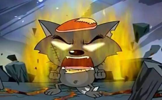 并且耐打度极高,喜羊羊等人当时有超能力但却对灰太狼的这种形态奈何