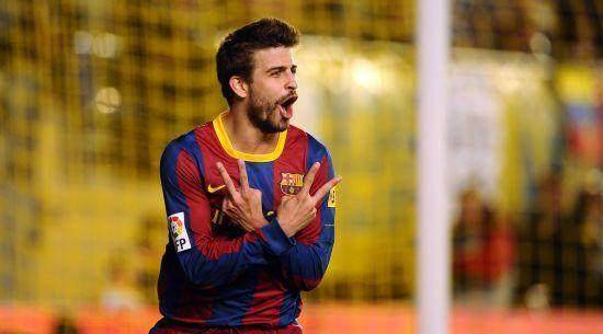 皮克擅改招牌手势惹争议 疑朝同城死敌亮中指_西班牙人_进球_马卡报