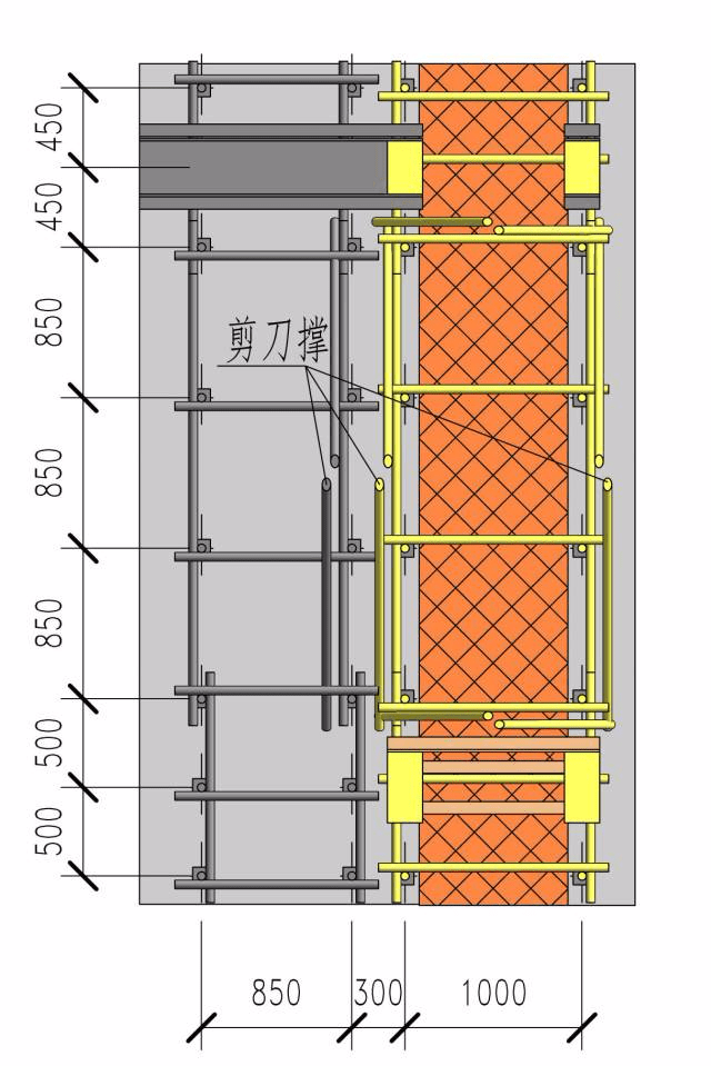 后浇带模板支设怎么做?这套标准做法堪称完美!_mm_水平_支架