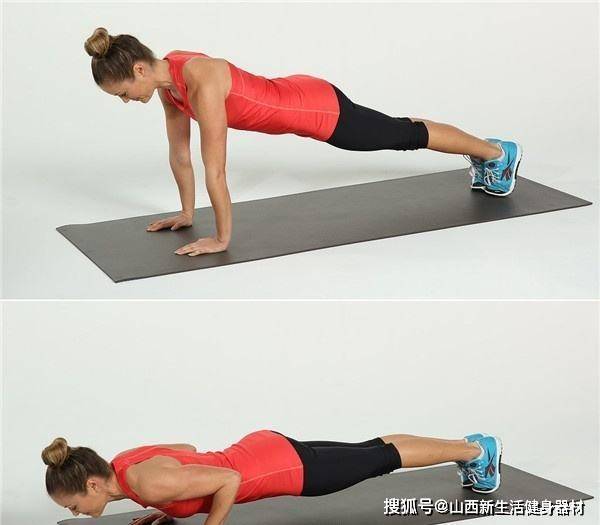 女生健身房肩部塑形训练_进行_手臂_身体