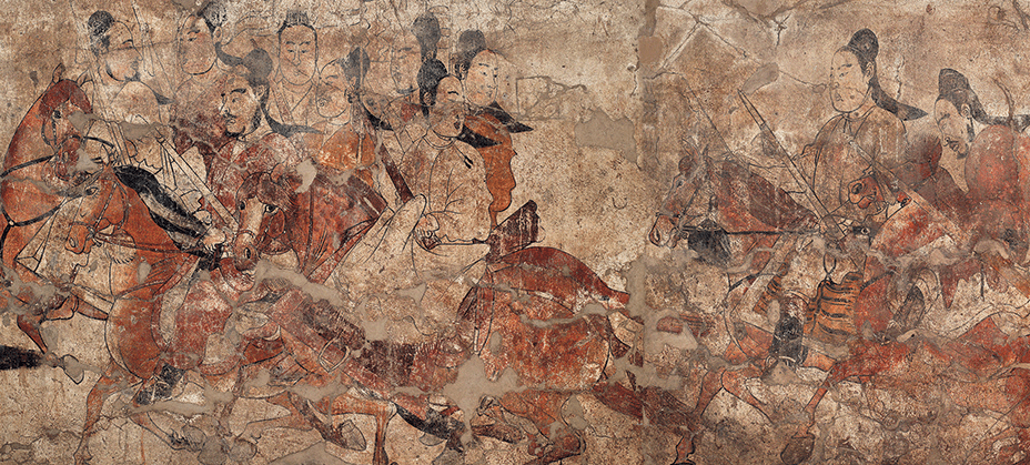 从北齐《鞍马出行图》中,看娄睿墓壁画,对当代人物画创作的启示_绘画_